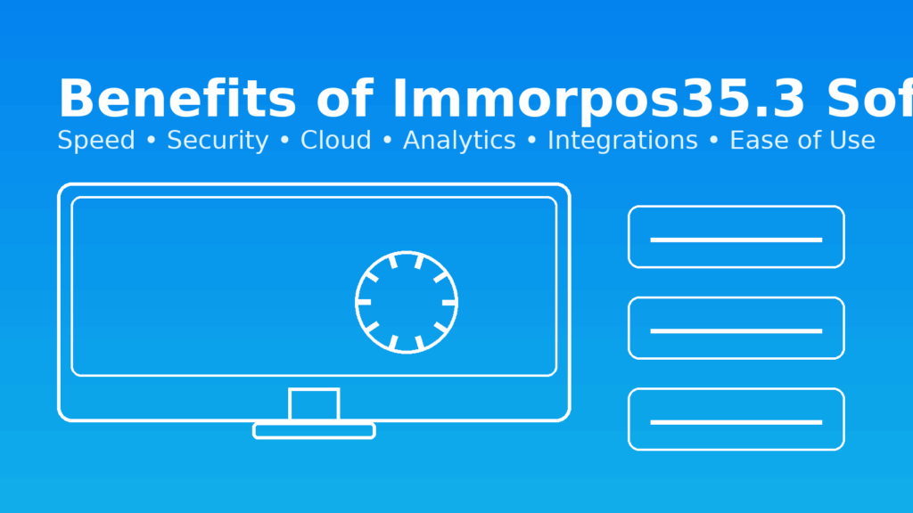 Benefits of Immorpos35.3 Software